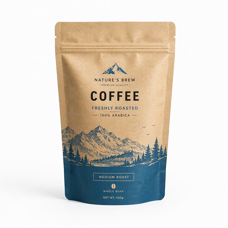 Eco-friendly Kraft Stand Up Pouch Flexible Packaging Solution