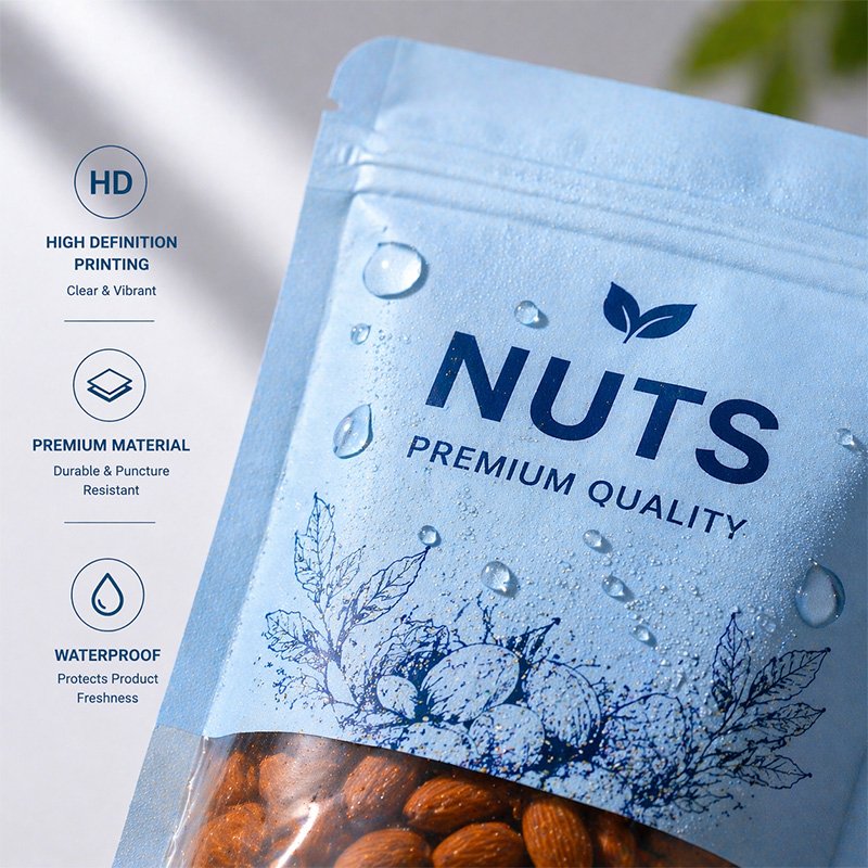 Eco-friendly Kraft Stand Up Pouch Flexible Packaging Solution