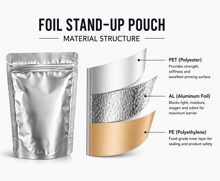 Suitable Material for Your Foil Stand-Up Pouch