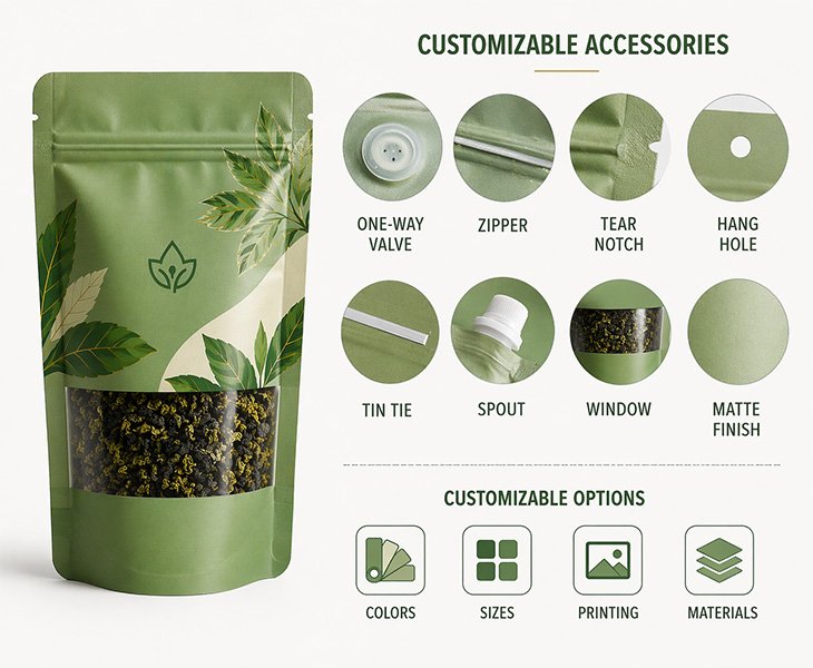 500g coffee bag Features