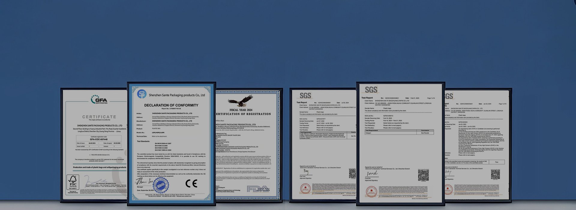 STflexpack's Compliance Certificates
