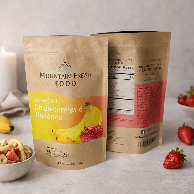 Eco-friendly Kraft Stand Up Pouch Flexible Packaging Solution