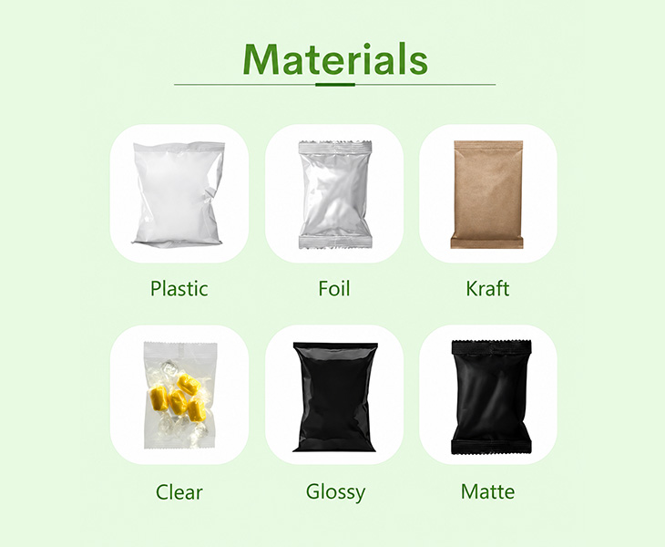pillow pouch Material Pairing