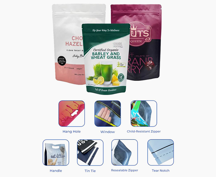stand-up pouch Custom Features