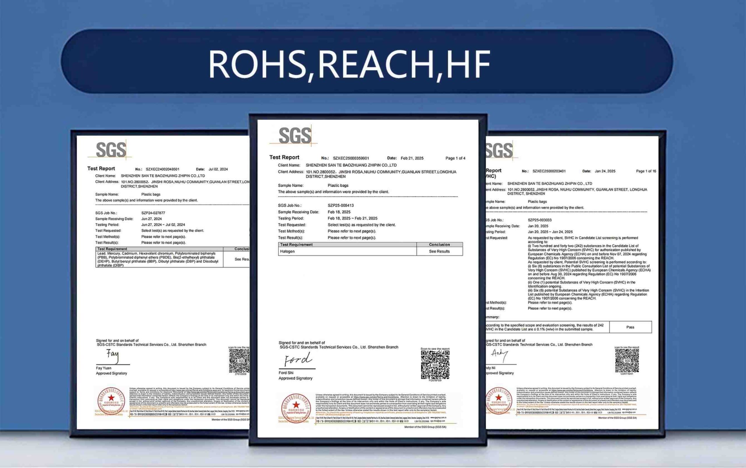 Our Certificates