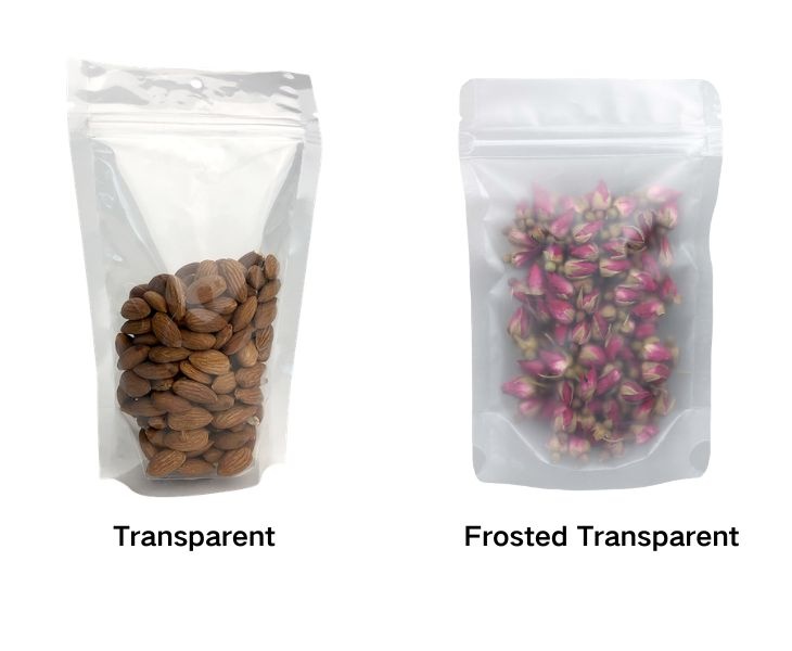 Clear Stand Up Pouch Surface Finish