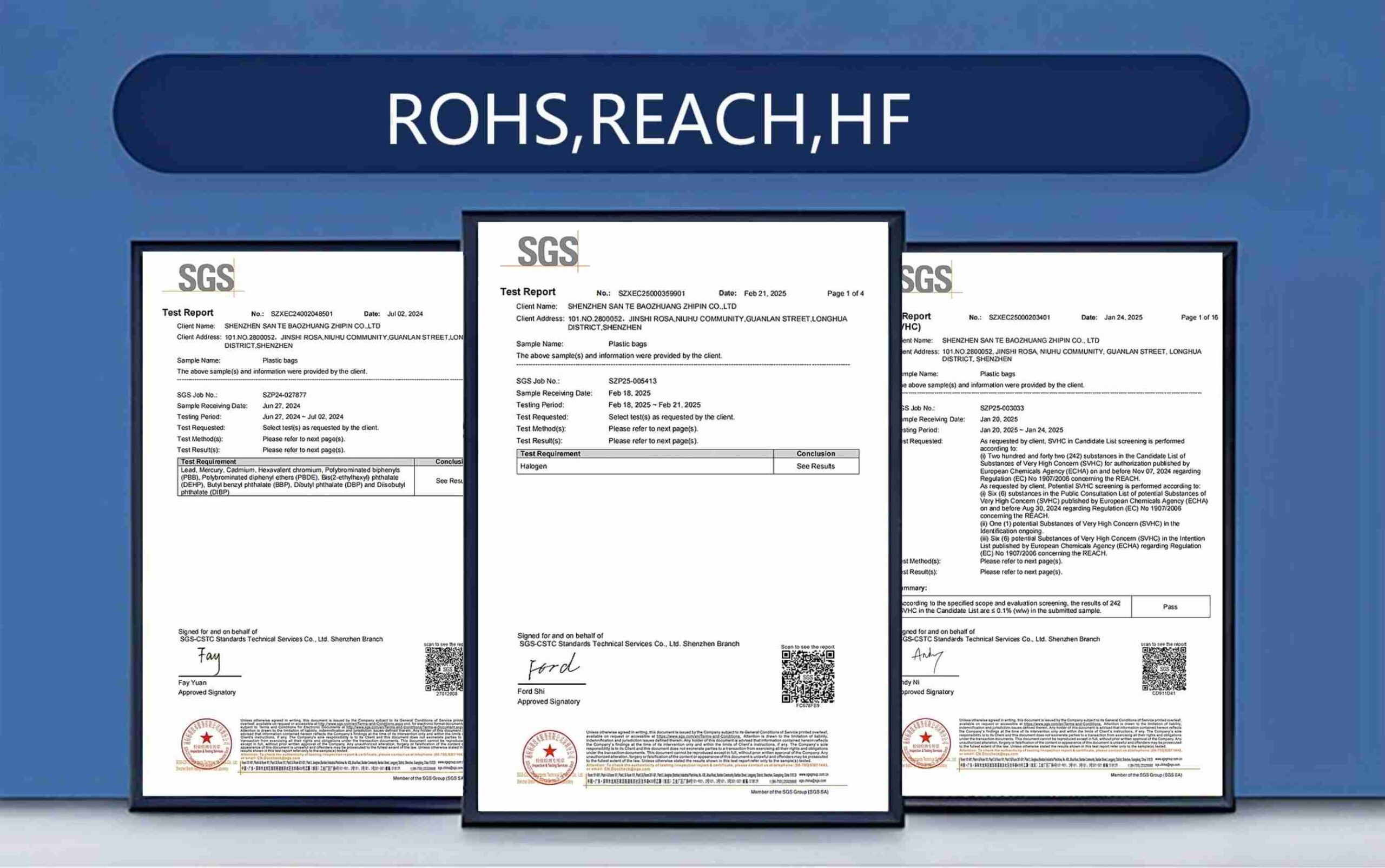 Our Certificates