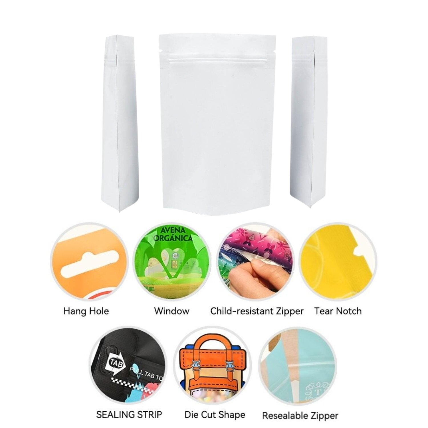 Advantages of the 100g stand-up pouch